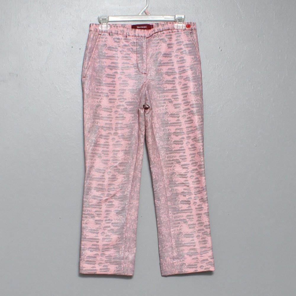 Sies Marjan pink reptile pants